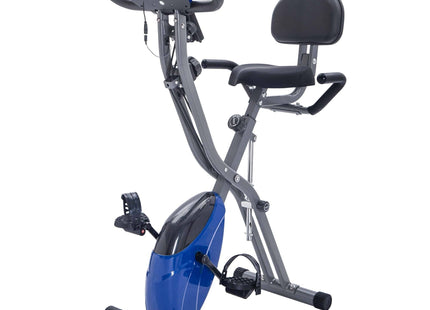 Exercise Bike,Workout Bikes for Home,Folding Stationary Bikes for Home with 16-Level Magnetic Resistance, 300LBS Capacity X-Bike Indoor Exercise Equipment with Heart Rate Sensor & LCD Monitor