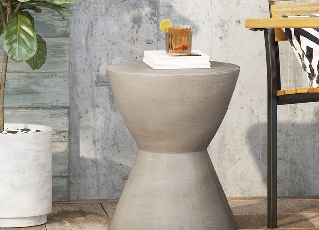 Outdoor MGO Side Table, Light Grey_70883.00