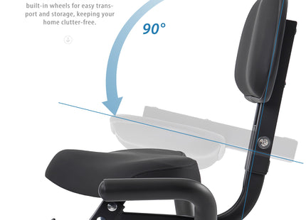 Exercise Bike,Workout Bikes for Home,Folding Stationary Bikes for Home with 16-Level Magnetic Resistance, 300LBS Capacity X-Bike Indoor Exercise Equipment with Heart Rate Sensor & LCD Monitor