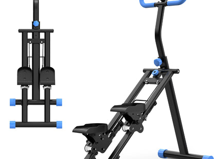 Stair Stepper for Home-Upgrade Vertical Climber Workout Machine for Full-Body Exercise Climber Fitness Equipment with Stable Frame Adjustable Handlebar-Blue