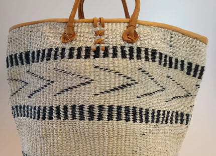 Balance Point Handwoven Straw Sisal Basket Tote Bag