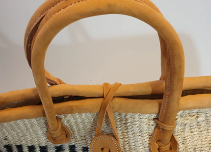 Balance Point Handwoven Straw Sisal Basket Tote Bag