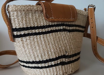 Peace Micro Handmade Sisal Crossbody Bag