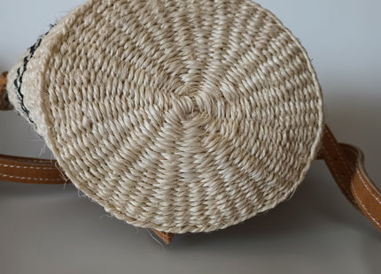 Peace Micro Handmade Sisal Crossbody Bag