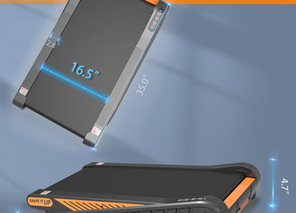 Home Exercise Walking Pad Under Desk Treadmill 8% Incline for Small Space