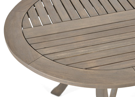 Acacia Wood 70' Dining Table - Stylish Gray Outdoor Table