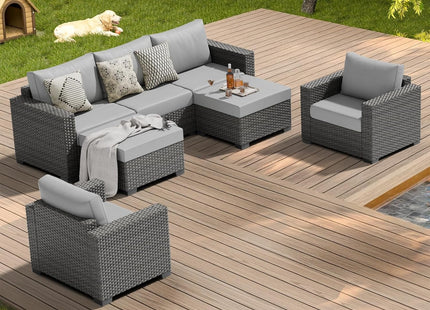 Comfortable Wicker Rattan Outdoor Patio Furniture Set