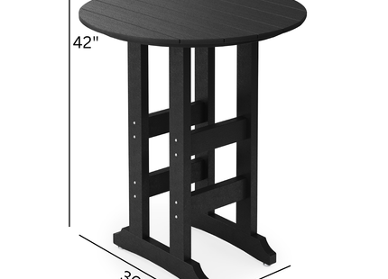 SoPoly 36" Round Bar Table