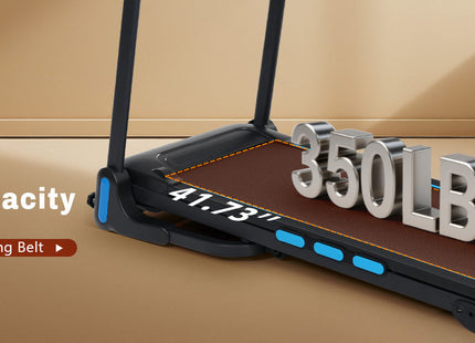 New Treadmills for Home, 3.5HP Hydraulic System Auto Foldable Treadmill with Incline,10MPH 350Lbs Weight Capacity Electric Treadmills with Heart Rate Sensors,Type C & USB Charge ,Bluetooth Speaker