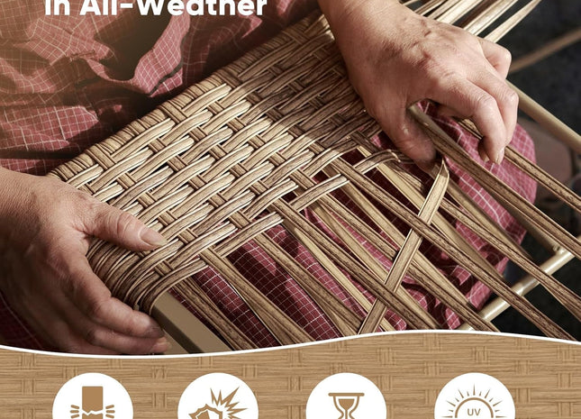 Seven Piece Wicker Patio Furniture Set with Cushions