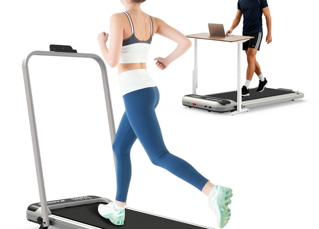 3 in 1 Under Desk Treadmill with Incline,Foldable Treadmills for Home, Walking Pad with Handle Bar for Walking and Jogging, with Remote Control & LED Display