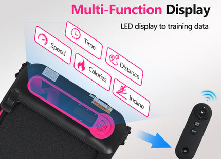 NEW Folding Walking Pad Under Desk Treadmill for Home Office -2.5HP Walking Treadmill With Incline 0.5-7.5MPH 300LBS Capacity Treadmill for Walking Running - Two Ways to Adjust Speed