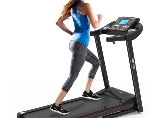 Fitshow App Home Foldable Treadmill with Incline, Folding Treadmill for Home Workout, Electric Walking Running Treadmill Machine 5' LCD Screen 250 LB Capacity Bluetooth Music