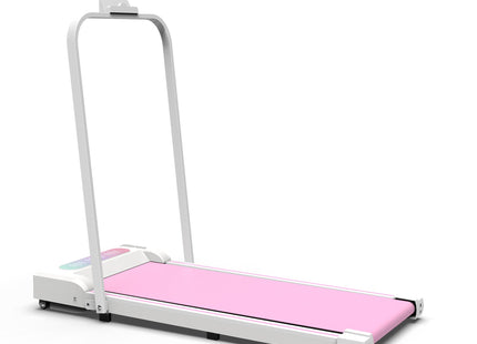 Under Desk Treadmill, Walking Pad, 2 in 1 Portable Treadmill with Handle Remote Control LED Display, Walking Jogging Machine for Home Office Use Pink