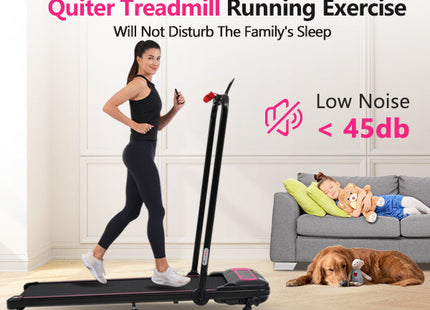 NEW Folding Walking Pad Under Desk Treadmill for Home Office -2.5HP Walking Treadmill With Incline 0.5-7.5MPH 300LBS Capacity Treadmill for Walking Running - Two Ways to Adjust Speed