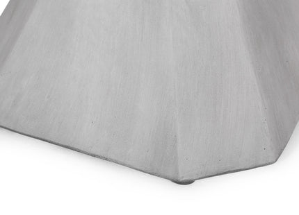 Modern Outdoor Lightweight Concrete Side Table in Natural Color