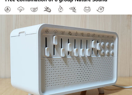 White noise sleep aid device Bluetooth speaker simulation flame aromatherapy humidifier small night light sleep aid white noise machine