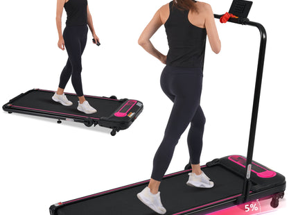 NEW Folding Walking Pad Under Desk Treadmill for Home Office -2.5HP Walking Treadmill With Incline 0.5-7.5MPH 300LBS Capacity Treadmill for Walking Running - Two Ways to Adjust Speed