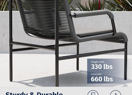 Stylish Four Piece Patio Furniture Set for Outdoor Comfort