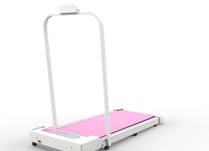 Under Desk Treadmill, Walking Pad, 2 in 1 Portable Treadmill with Handle Remote Control LED Display, Walking Jogging Machine for Home Office Use Pink