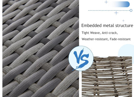 Seven Piece Outdoor Patio Furniture Set with Storage