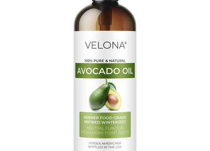 velona Avocado Oil 16 Fl Oz | 100% Pure and Natural Carrier Oil | Refined Cold Pressed | Hair Body and Skin Care | Use Today - Enjoy Results
