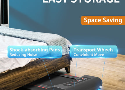 Under Desk Treadmill Machine 300 LB Capacity Walking Pad  for Home Office