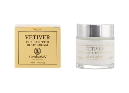 Elizabeth W Vetiver 7% Shea Butter Body Cream 3.5oz