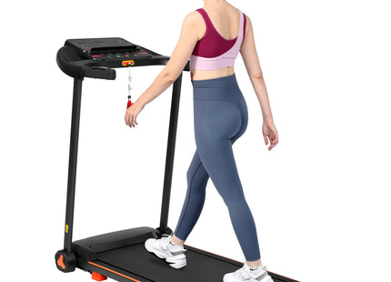 Treadmills for Home, 2.5HP Quiet Folding Treadmill with Heart Rate Sensor, 300lbs Weight Capacity, 7.5MPH, Incline Treadmill With USB Charge Station For Android & Bluetooth Speaker, 6 Shock-Absorbing