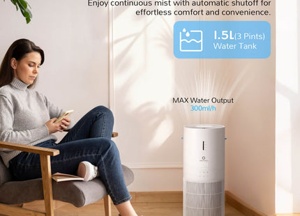 Ethereal Rain AEH300 Air Purifier & Humidifier Combo - European version