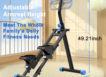 Stair Stepper for Home-Upgrade Vertical Climber Workout Machine for Full-Body Exercise Climber Fitness Equipment with Stable Frame Adjustable Handlebar-Blue
