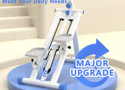 Stair Stepper with resistance Home-Upgrade Vertical Climber Workout Machine for Full-Body Exercise Climber Fitness Equipment with Stable Frame Adjustable Handlebar-Blue