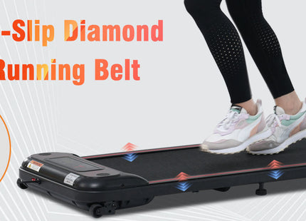 NEW Walking Pad Under Desk Treadmill for Home Office -2.5HP Walking Treadmill With Incline 0.5-4MPH 265LBS Capacity Treadmill for Walking Running - Wristband Remote