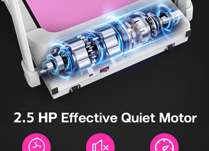 Foldable Treadmill 2.5HP Electric Folding Treadmill Running Walking Machine for Home Gym, Max 265 LBS Weight Capacity