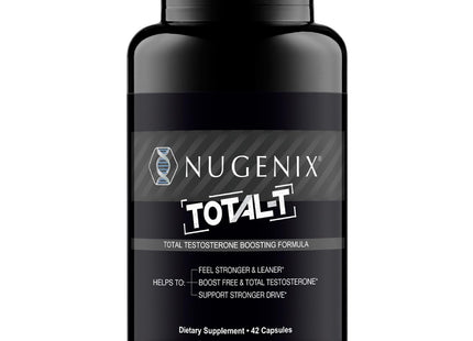 Nugenix Total-T, Free and Total Testosterone Booster Supplement for Men, 90 Count