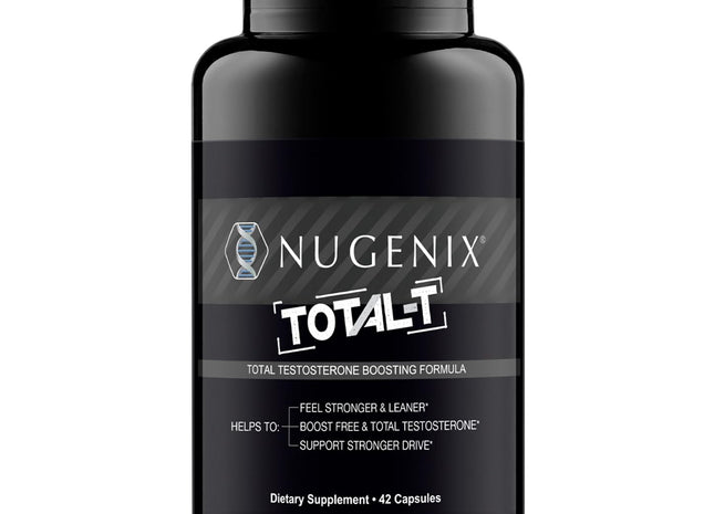 Nugenix Total-T, Free and Total Testosterone Booster Supplement for Men, 90 Count