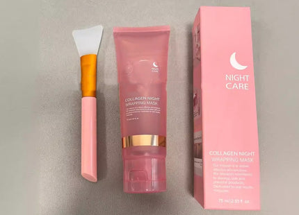 Face Night Mask Collagen Wrapping Mask Natural Ingredients Firming Elasticity & Hydration Anti-wrinkle For Skin Care