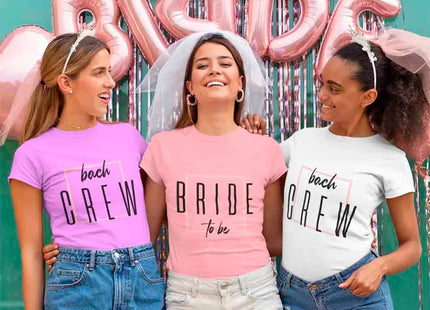 Bach Crew Bride To be Party Bachelorette T-shirt