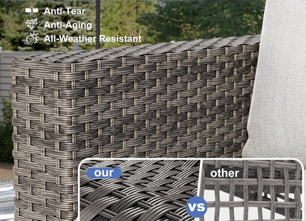 Comfortable Wicker Rattan Outdoor Patio Furniture Set