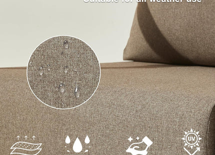 Outdoor Aluminum Patio Furniture Set with Fire Pit