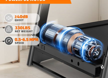 Foldable Treadmill with Incline, Folding Treadmill for Home Electric Treadmill Workout Running Machine, Handrail Controls Speed, Pulse Monitor,APP