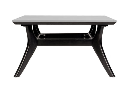 Beckham Outdoor Coffee Table in Dark Eucalyptus Wood and Super Stone