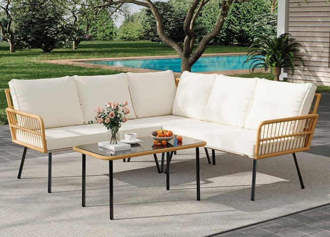 Comfortable Outdoor Sectional Patio Furniture Set for Relaxation
