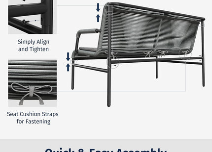 Stylish Four Piece Patio Furniture Set for Outdoor Comfort