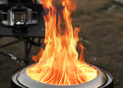 Pluto R19-PG Smokeless Outdoor Fire Pit -  Painted Black