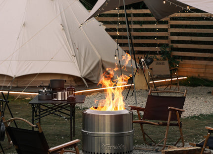Pluto R19-SS Smokeless Outdoor Fire Pit -  Stainless Steel