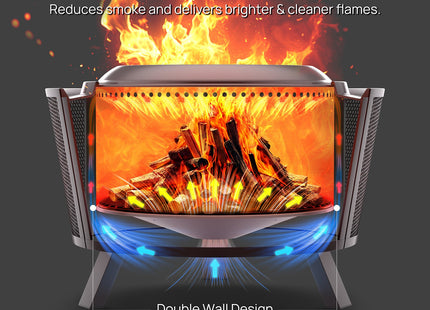 Fireside Pluto R29 Outdoor Fire Pit  - Painted Black