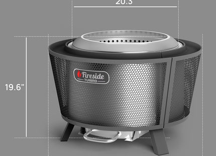 Fireside Pluto R29 Outdoor Fire Pit  - Painted Black