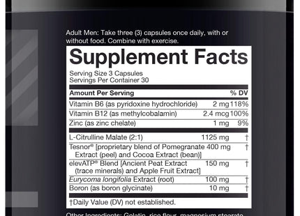 Nugenix Total-T, Free and Total Testosterone Booster Supplement for Men, 90 Count