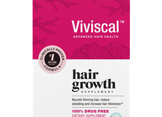 Viviscal Hair Growth Supplements For Women For Thicker, Fuller Hair, Nourishes Thinning & Loss, With Proprietary Collagen Complex, 180 Tablets, 3 Month Supply